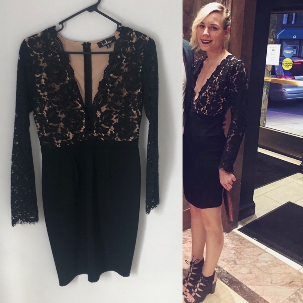 LULUS - Black Body Con Dress